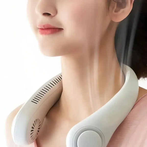 Portable Bladeless Neck Fan – Rechargeable USB Hands-Free Fan | Headphone Design Personal Cooling Fan