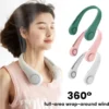 Portable Bladeless Neck Fan – Rechargeable USB Hands-Free Fan | Headphone Design Personal Cooling Fan