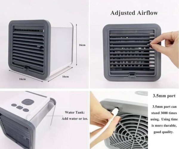 Protable Air Cooler 3 in 1 - Humidifier & Colorful Light