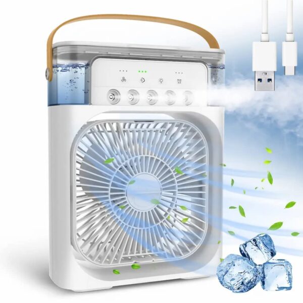 61DQ9vba8cL._SL1080_ Portable Mini Air Cooler – SEAHELTON Mist Fan with Water Spray | USB Personal AC Cooler