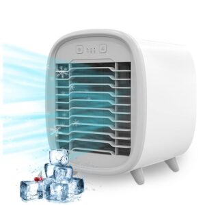 Mini Portable Air Conditioner – USB Cooling Fan with Water & Ice Cooling | Personal Desk Cooler