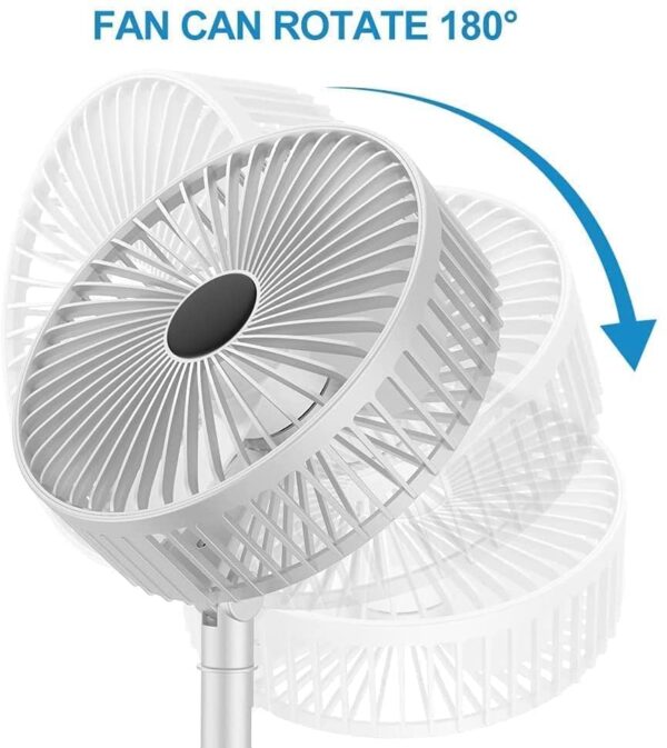 Rechargeable Telescopic Fan | Adjustable Portable Desktop Fan