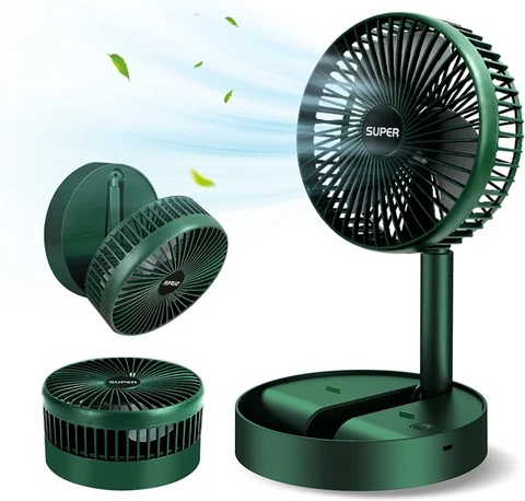 Telescopic Folding Fan Portable USB Rechargeable Collapsible Desk