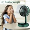 Telescopic Folding Fan Portable USB Rechargeable Collapsible Desk